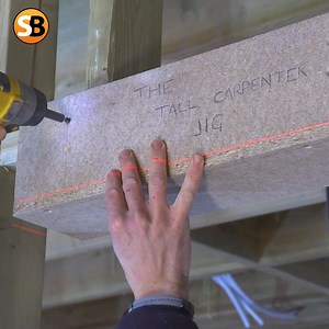 149K views · 827 reactions | See how this clever jig ensures perfect door lining installation, accounting for plasterboard and skim. It simplifies the process and guarantees a professional finish every time. Tag a friend who needs this! #carpentry #DIY #doorlining #woodworking #tools | Skill Builder | Facebook