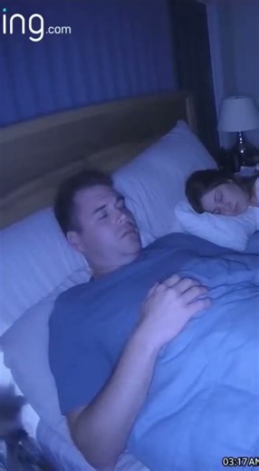 A wild possum crawls into a couple's bed at 3 AM! 😱🦝😂 #funnyanimals