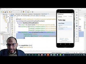 16 Oracle JET Course Level1 TasksApp oj table ViewModel, ojArrayDataPro, ISON Data, Show the Grid