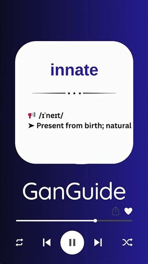 C1 English Word: INNATE | Meaning & Pronunciation