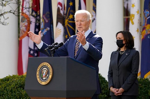 Biden leads Rose Garden stimulus bill celebration after winning no GOP votes