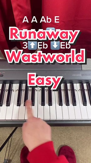 Runaway Westworld Super Easy Piano Tutorial #piano #pianotutorial #pianolesson