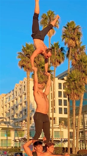 Team Acrobatics at Muscle Beach California #acrobatics #acroyoga #calisthenics