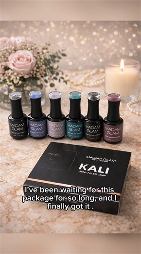 Waiting for my Madam Glam order like this 😍 These shades are so pretty, I already know I’ll use them all. If you’ve been thinking about doing your nails at home this is your sign. 40% off with code kristinek.ugc40 🤍 @MadamGlam #madamglam