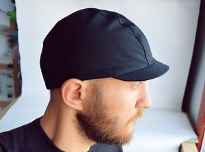 All Black Kepi Cycling Cap, Classical 3 Panel Cap, Short Brim - Etsy