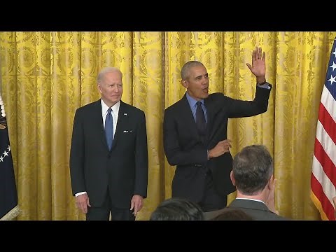 President Biden meets President Obama at White House