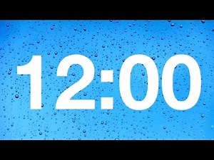 timer - 12minute countdown with rain sound