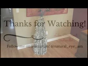 DIY| Tinsel Garland Christmas Tree| Thrifted Crafts