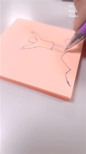 Sticky notes drawing- inspiration #shorts #art #drawing #inspiration #pendrawing