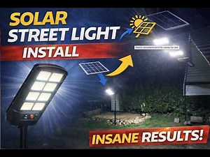 Installing a Solar Street Light | Unboxing, Review and Installation | Check out the Results!