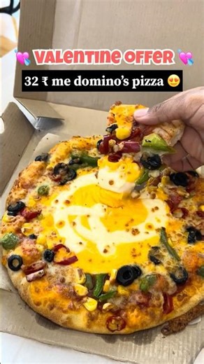 32 ₹ me domino’s pizza😍use code- SUPER1311 (read pinned comment for details)#pizza #viral #explore
