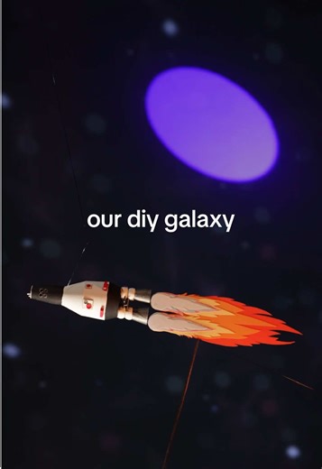 Creating a Cosmic DIY Galaxy Using Paper and Light