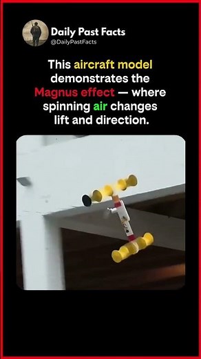 Demonstration of an aircraft model using the Magnus effect