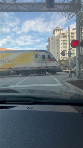 Brightline train in west palm beach (recorded by my brother)