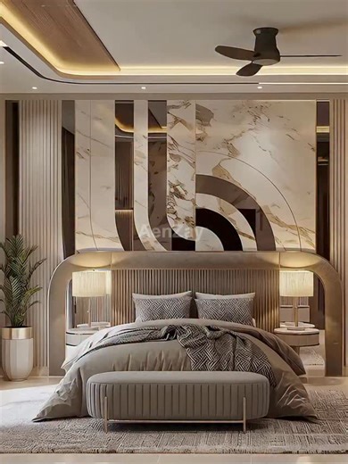 24 reactions | Modern & Luxurious Bedroom Interior Design by...