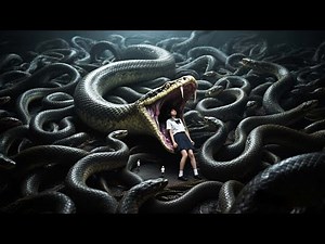 A mutant giant python broke into a girls' school and swallowed the leader in one gulp!【巨蛇闯女校】