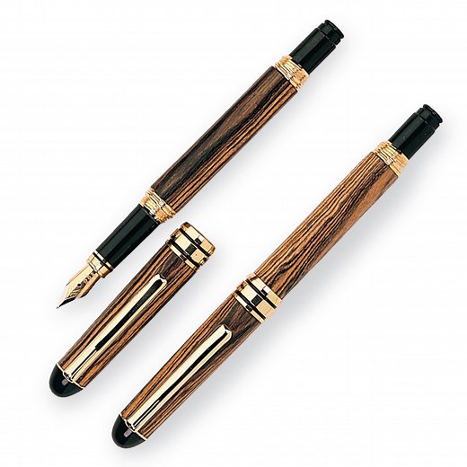 WoodRiver European Style Screw Cap Gold Fountain Pen Kit | Woodcraft