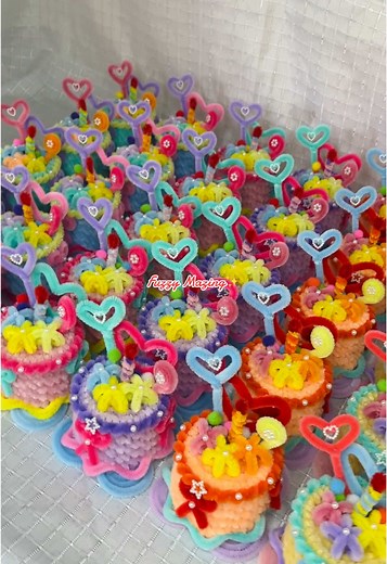 Fuzzy Mini Cakes: Perfect Handmade Birthday Gifts