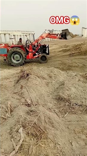 Powerful Tractor Digging Soil 😱 | Satisfying Earth Work #shorts