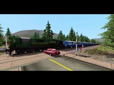 TRAINS CLOSE CALLS & NEAR MISS ACCIDENTS AT RAILROAD CROSSING