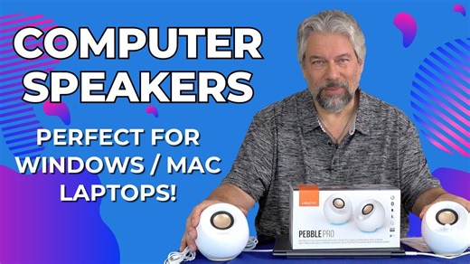 Big Sound from the Creative Labs Pebble Pro USB-C Desktop Speakers