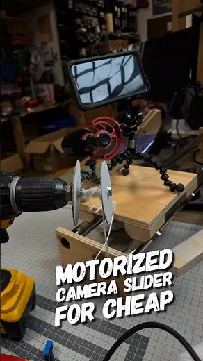 DIY Motorized Camera Slider for cheap - Full video on my channel.