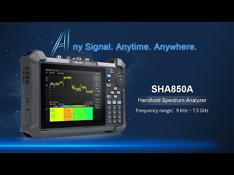 SIGLENT Releases First Handheld Spectrum Analyzer & Vector Network Analyzer SHA850A