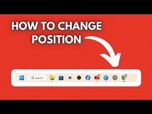 How to Change the Taskbar Position in Windows (windows 11 pro tips)