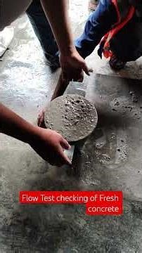 Flow Test of Fresh Concrete #concrete #virol#civil#civilengineering