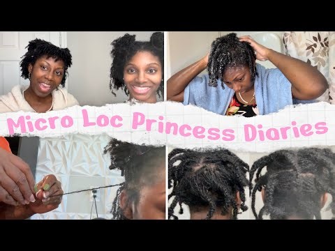 How to Braid & Band Microlocs Before Washing | Tutorial + Benefits (3-Month Wash & Retie)