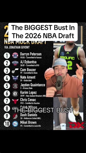 The Biggest Bust in the 2026 NBA Draft