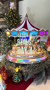 18 reactions · 4 comments | Day 4 of our 12 Days of Deals! ✨ Our best-selling 17 inch carousels take the spotlight at 50% off for 24 hours only. The magic that makes everyone feel like a kid again.  #mrchristmas #since1933 #webelieve | Mr. Christmas | Facebook