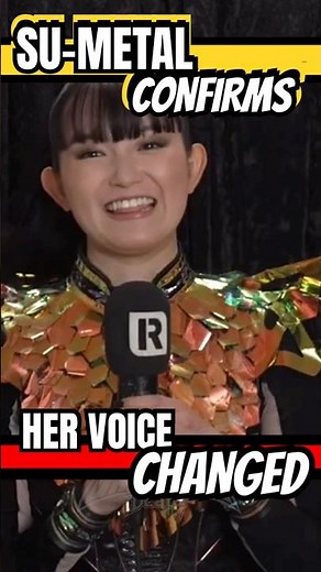 Su-metal Reveals How Her Voice Changed Over 15 Years 🎤 #babymetal #metal #music #shorts