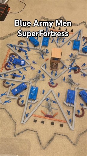 Blue TimMee Toys Armyen Base #armymen #toysoldiers #military #base