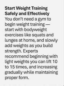 Start Weight Training Safely and Effectively