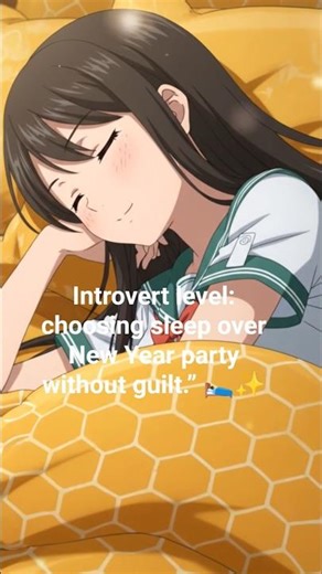Introvert level: choosing sleep over New Year party without guilt.” #restlessness #emotionallytired