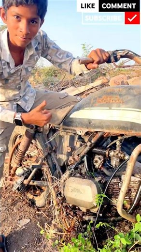 Bike Engine Cycle Mein Lagaya 😱 #shorts