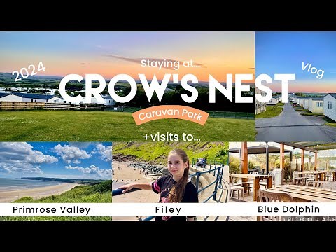 CROWS NEST CARAVAN PARK VLOG + visiting Filey, Primrose Valley AND Blue Dolphin in 24 HOURS💚🫶🏼