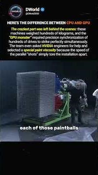 Here's the difference between CPU and GPU