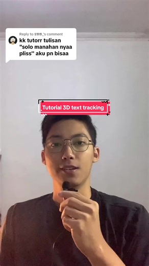 Tutorial 3D Teks Tracking dalam After Effects