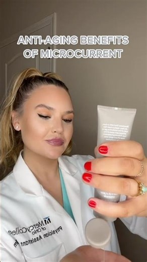 Benefits of microcurrent for your skin! #skincare #microcurrent #antiaging #shorts