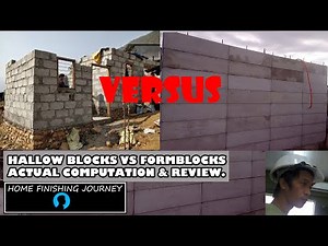 Formblocks VS Hollow Blocks 🧱 Actual Cross Comparison | Alin ang Mas Sulit?