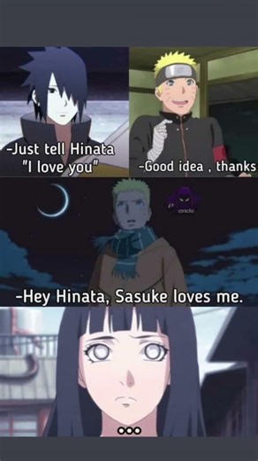 hey Hinata Sasuke loves me