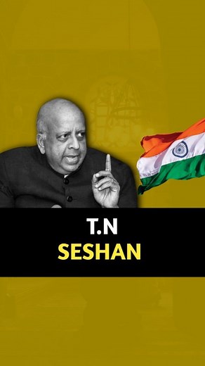 LeadersTalk | Remembering "THE T.N. SESHAN" Former Election Commissioner Of India 🇮🇳#election T.N. Seshan, as Chief Election Commissioner during... | Instagram