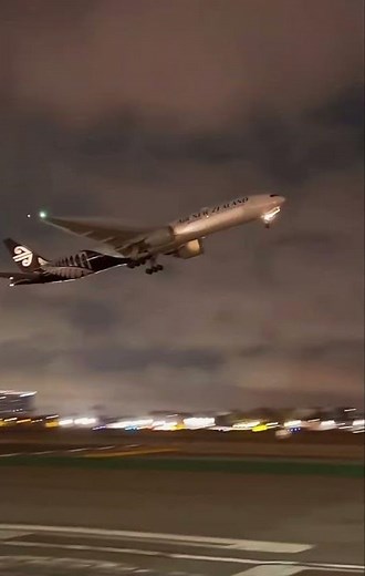 Boeing 777-300ER operated by Air New Zealand.