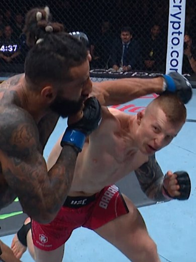 Iwo Baraniewski is looking to keep his 100% finish streak in the UFC 💪 #ufc #mma #iwobaraniewski