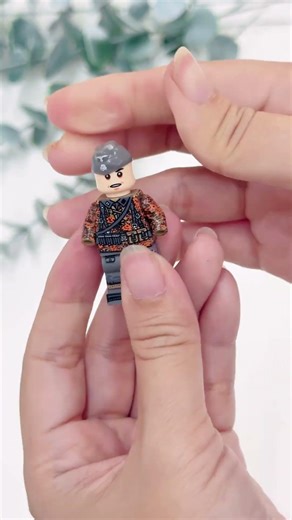 Unbox review nonlego minifigure lính ngụy trang lá đỏ