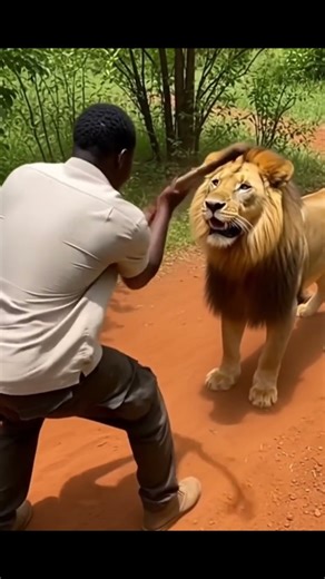 Man Uses Stick to Survive Lion Attack #lion #survival #wildlife