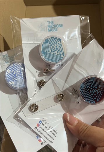 Innovative ID Badge Reels for Microbiology Students