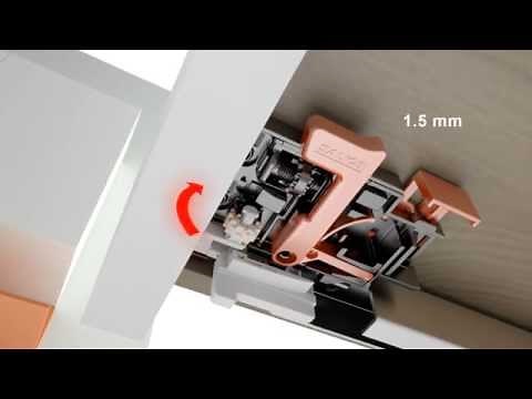 Salice Futura Push 7557 and Smove 7555 3 Way Clip Sideways Adjustment